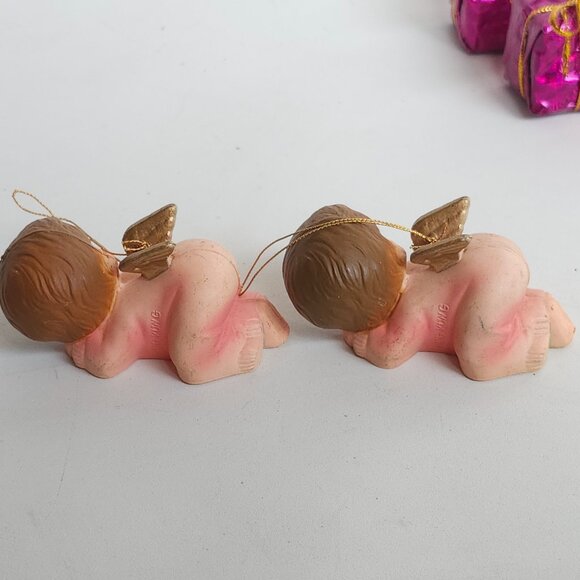 PRECIOUS Christmas Angel Ornament Lot of 8 BABY ANGELS - Picture 5 of 12